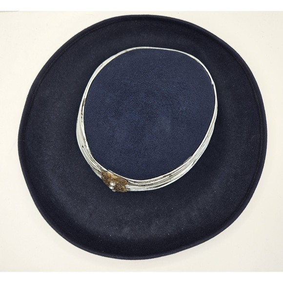 Vintage Bollman Hat Co. Blue Doeskin 100% Wool Felt Hat - Picture 2 of 7